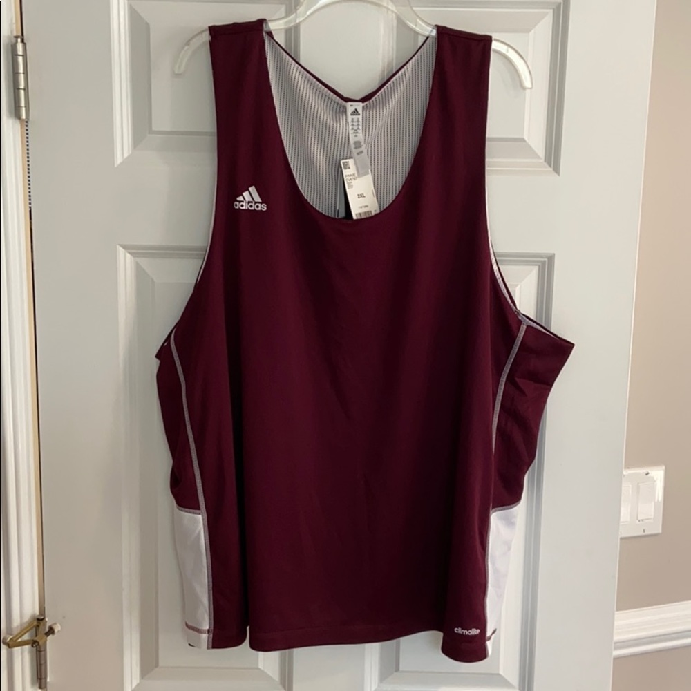 Adidas 2XL Maroon and White Pinnie